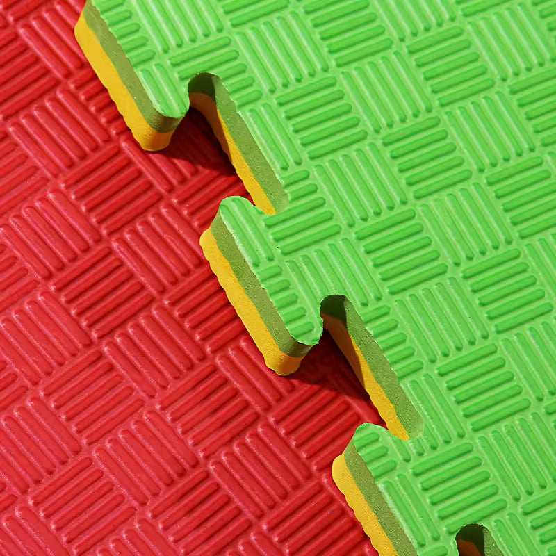Commercial EVA Interlocking Floor Mats — 10-Piece Pack