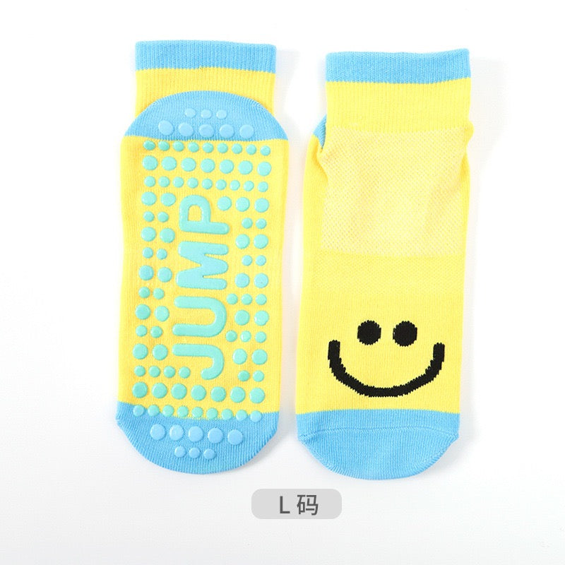 Kids' Smile Grip Socks for Indoor Playgrounds — Bulk Size Assortments