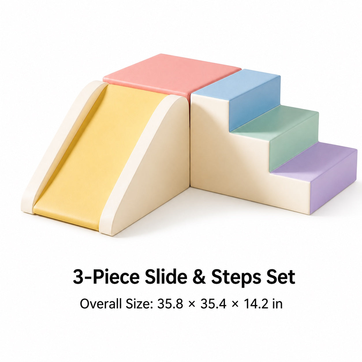 6-Piece Adventure Soft Play Climber, Roller & Slide Set