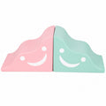 Two piece wave soft play slide in macaron colors
