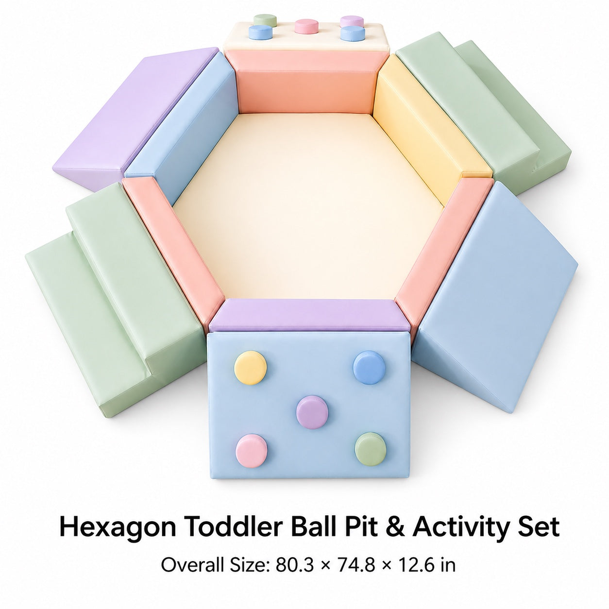 Hexagon Toddler Ball Pit & Activity Set
