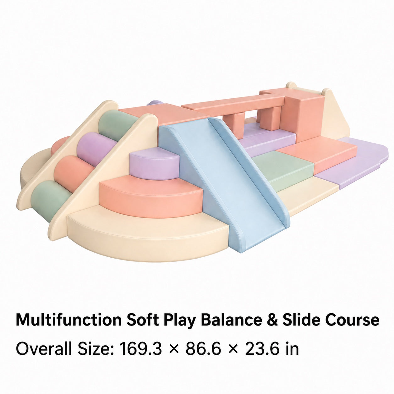 Multifunction Soft Play Balance & Slide Course