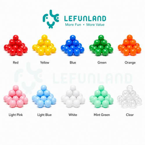 8 cm Commercial Ball Pit Balls — 1,000-Piece Bulk Color Choice