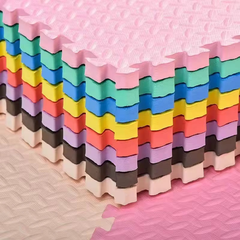 EVA Interlocking Puzzle Play Mats — 10-Piece Pack
