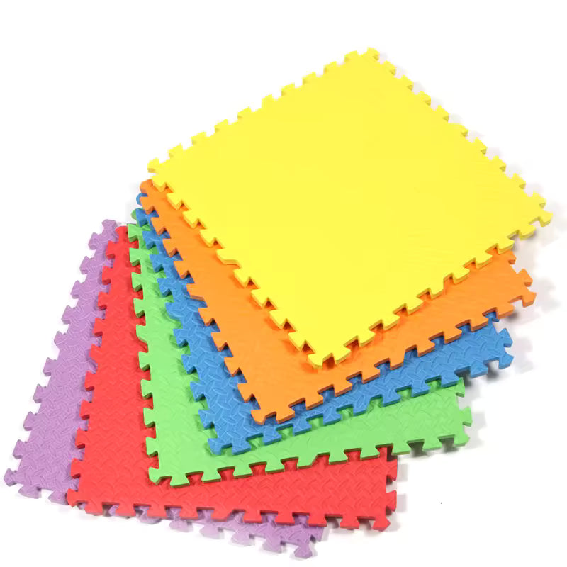EVA Interlocking Puzzle Play Mats — 10-Piece Pack