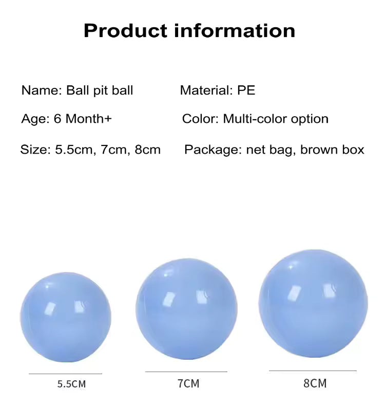 8 cm Commercial Ball Pit Balls — 2,000-Piece Bulk Color Choice